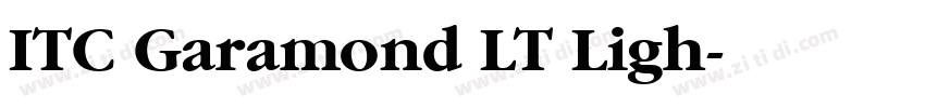 ITC Garamond LT Ligh字体转换
